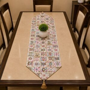 Jacquard Embroidery Dining Runner – 12 × 72" - Image 4