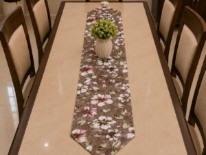 Printed Jacquard Dining Runner - Image 1