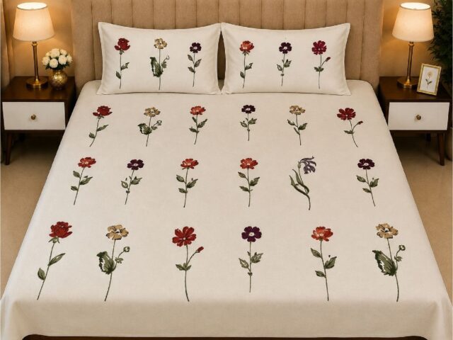 White Soma Cotton Bedsheet