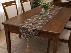 Awesome Leaf Design Dining Runner - Image 4