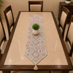 Jacquard Embroidery Dining Runner – 12 × 72" - Image 5