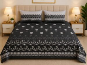 Arabic Panel Pure Cotton Bedsheet – 108 × 108" - Image 6