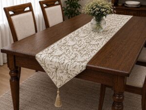 Awesome Leaf Design Dining Runner - Image 1