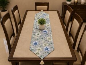 Printed Jacquard Dining Runner - Image 2