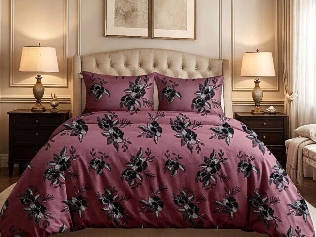 Midnight Cotton Bedsheet – King Size