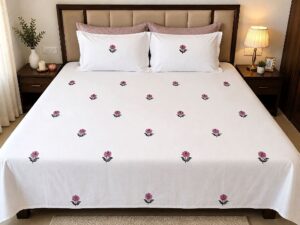 Embroidered Double Bedsheet - Image 5