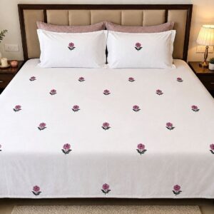 Embroidered Double Bedsheet – 108 × 108" - Image 6