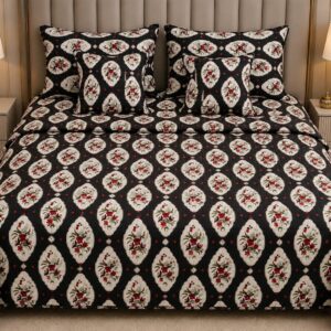 Pure Cotton Quilted 5 PC Bed Set – 90 × 108" - Image 4