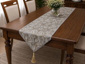 Awesome Leaf Design Dining Runner - Image 2