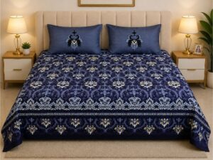 Arabic Panel Pure Cotton Bedsheet – 108 × 108" - Image 4