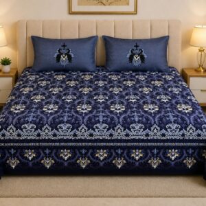Arabic Panel Pure Cotton Bedsheet – 108 × 108" - Image 5