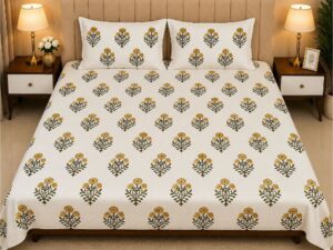 White Soma Cotton Bedsheet - Image 3