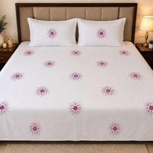 Embroidered Double Bedsheet – 108 × 108" - Image 5