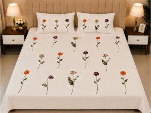 White Soma Cotton Bedsheet - Image 6