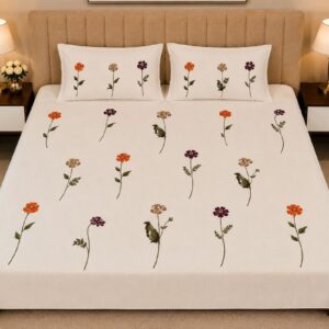 White Soma Cotton Bedsheet – 108 × 108" - Image 7
