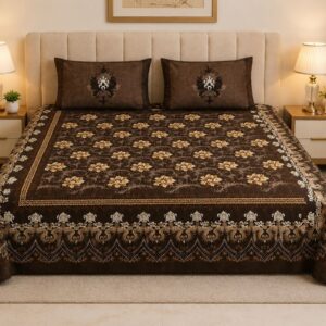 Arabic Panel Pure Cotton Bedsheet – 108 × 108" - Image 6