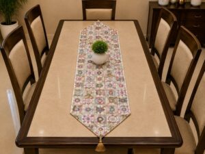 Jacquard Embroidery Dining Table Runner - Image 4