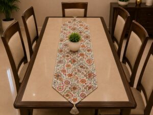 Jacquard Embroidery Dining Table Runner - Image 2