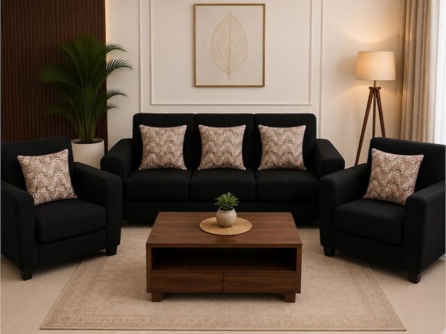Awesome Leaf Design Cushion Cover – 16 × 16"