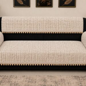 Premium Velvet Anti-Skid Sofa Cover Fabric - Image 3