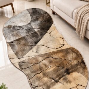 Modern Abstract Printed Area Rug - Image 6