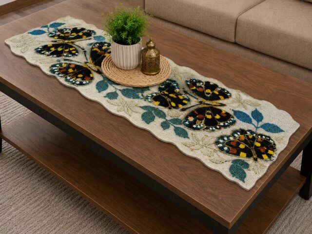 Beaded Center Table Runner