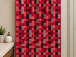 Egyptian Cotton Check Towel - Image 1