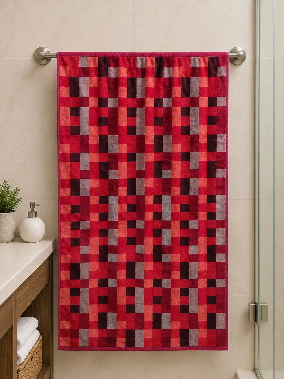 Egyptian Cotton check towel 600 rs 30 by 60 inches