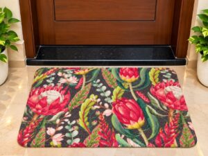 Premium Foam Door Mat – Floral & Geometric Printed Designs - Image 1