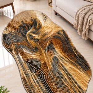 Modern Abstract Printed Area Rug - Image 7
