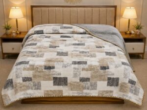 Japanese Premium Double Bed Reversible Blanket - Image 4