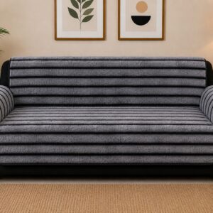 Premium Fur Sofa Cover Fabric – Checkered & Textured Designs - Image 1