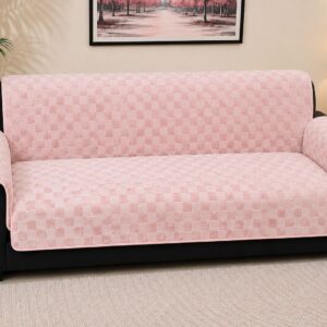 Premium Fur Sofa Cover Fabric – Checkered & Textured Designs - Image 2