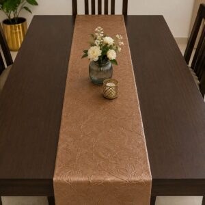 PVC Dining Table Runner | Floral Embossed Design - Image 6