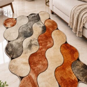Modern Abstract Printed Area Rug - Image 8