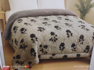 Premium Leopard Print Single Bed Quilt | Beige & Black Animal Print - Image 3