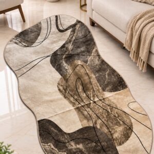 Modern Abstract Printed Area Rug - Image 4