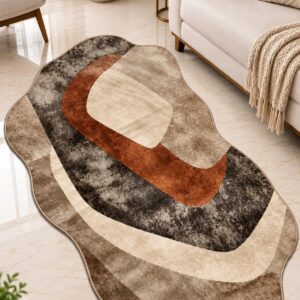 Modern Abstract Printed Area Rug - Image 5