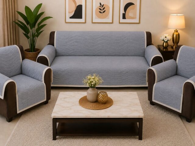 Premium Velvet Anti-Skid Sofa Cover Fabric