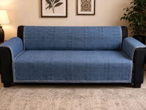 Premium Velvet Anti-Skid Sofa Cover 27-inch - Image 4