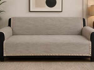 Premium Velvet Anti-Skid Sofa Cover 27-inch - Image 2