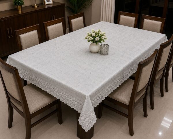 cloth lace Dining table cover 60 by 108 inches 1450 rs