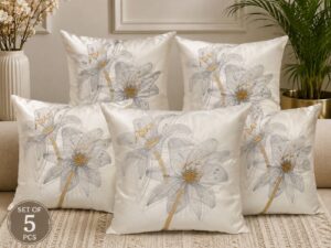 Embroidered Floral Cushion Covers - Image 2