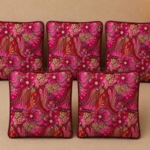 Floral Printed Cushion Covers – Pink & Multicolour Design - Image 1