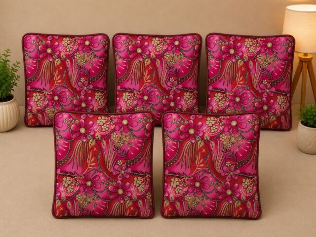 Floral Printed Cushion Covers – Pink & Multicolour Design