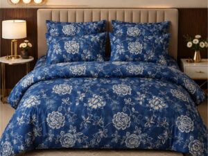 Glac Coton Comforter Bed Sheet with 2 Pillow Covers | Floral & Printed Designs - Image 3