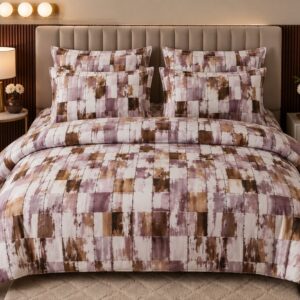 Glac Coton Comforter Bed Sheet with 2 Pillow Covers | Floral & Printed Designs - Image 1