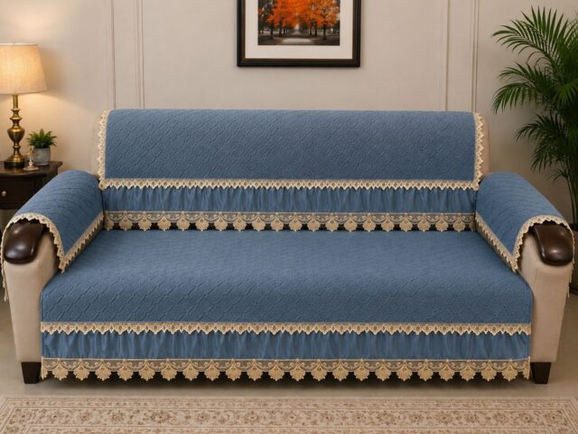 Premium Lace Sofa Cover Fabric