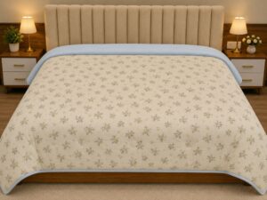 Malai Super Soft Fabric Double Bed Comforter | Floral Print - Image 1