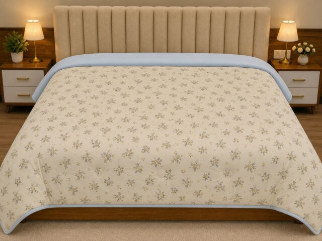 Malai Super Soft Fabric Double Bed Comforter | Floral Print